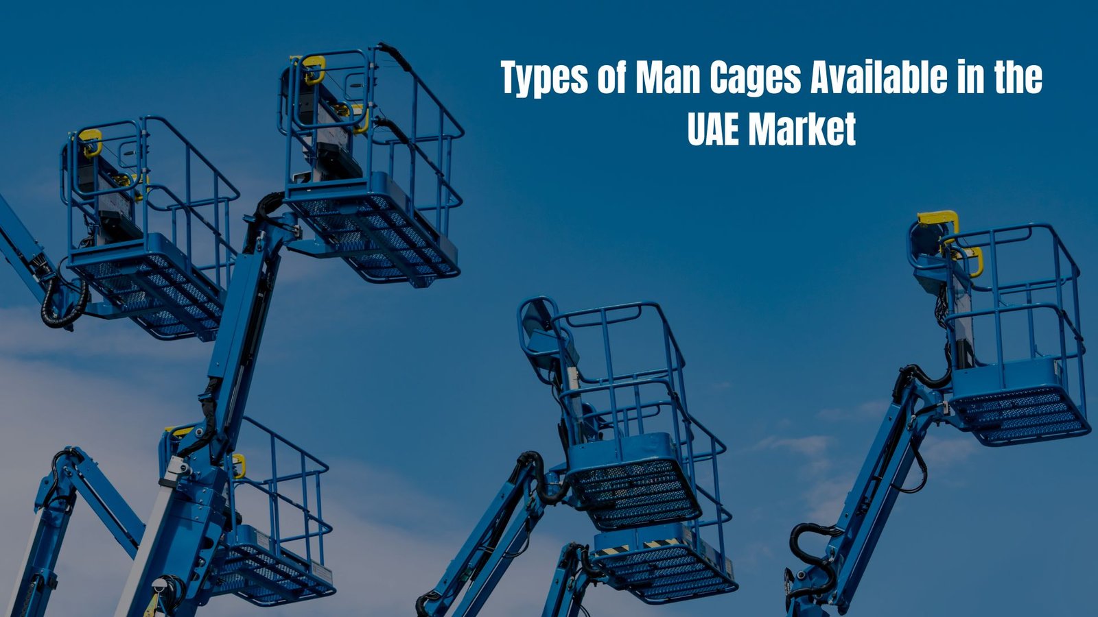 Certified man lifting cage supplied in Dubai for safe personnel lifting on site