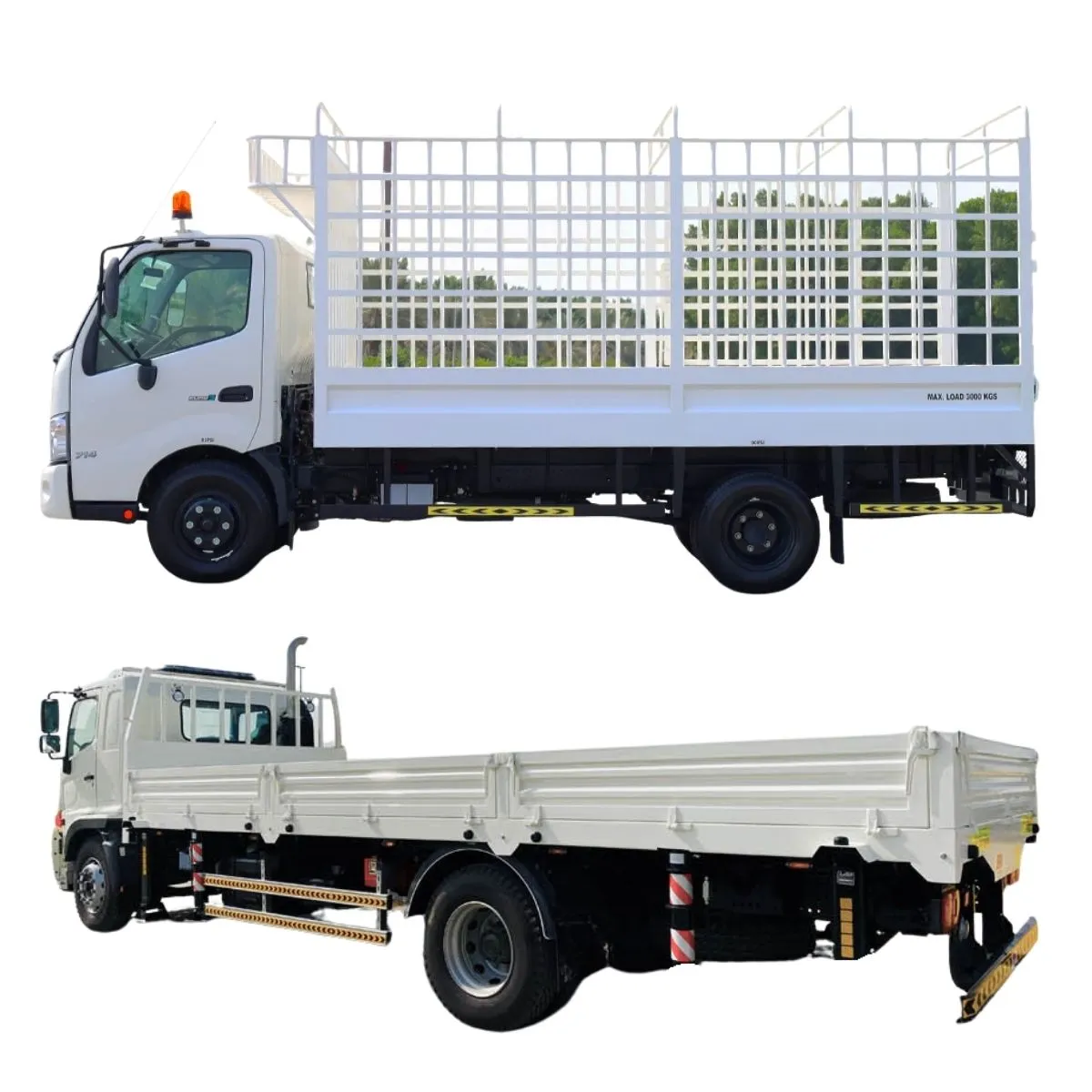 Cargo body for trucks, available with or without side grills, designed for transporting goods safely and securely. Heavy-duty steel construction for long-lasting performance. Suitable for commercial, industrial, and logistics applications, offering versatility and durability for all types of cargo.