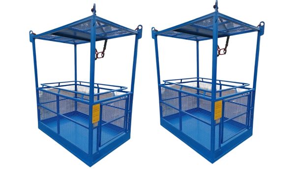 Crane man lifting platform cage for site work in Fujairah ? UAE, Kuwait & Saudi Arabia