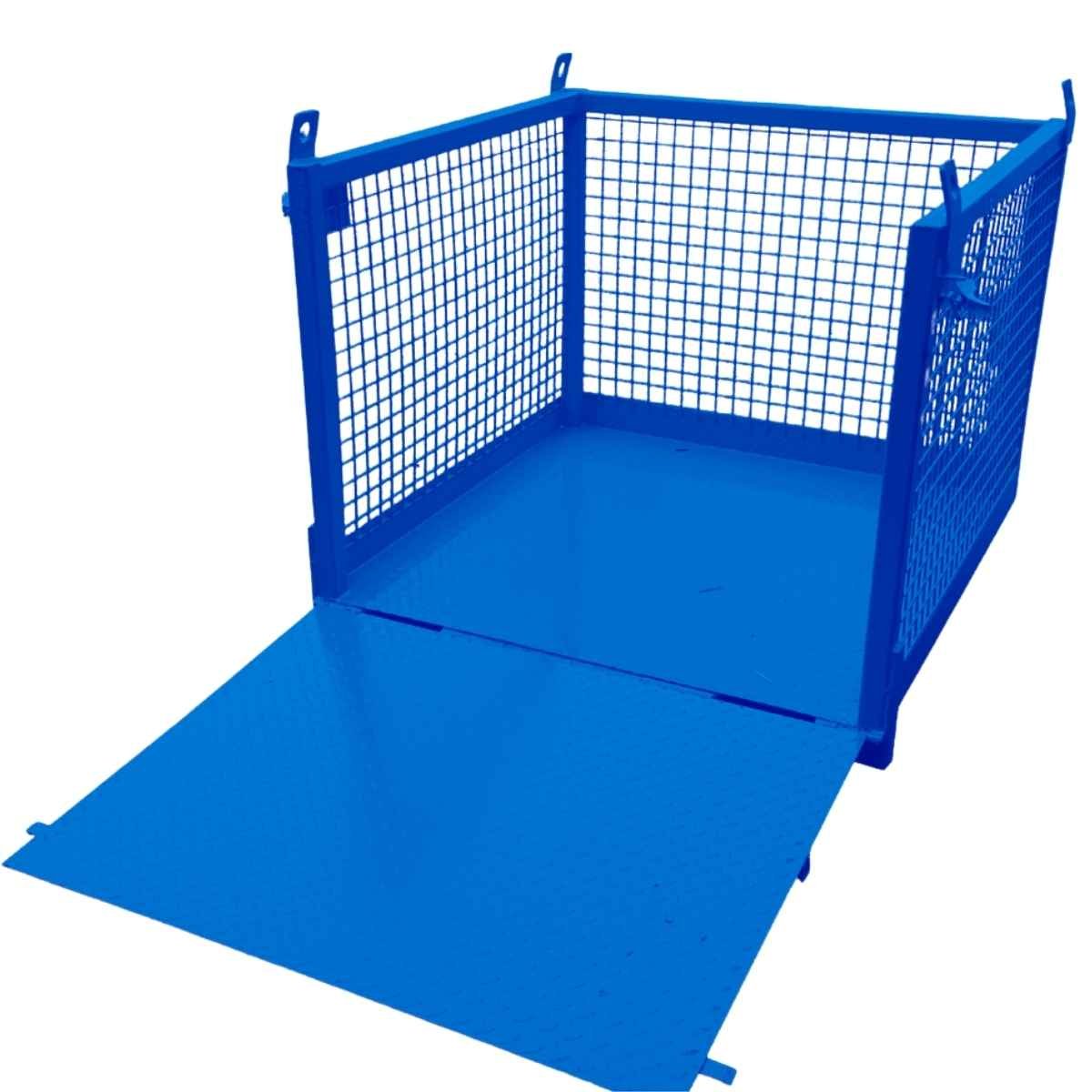 Dar Al Fann Steel Fabrication material lifting cage designed for safe and efficient material handling in UAE construction projects. Heavy duty steel lifting cage with reinforced frame and mesh panels, ideal for crane lifting cage operations, forklift lifting cage use, and block lifting cage applications. Custom lifting cage fabrication in Dubai, Abu Dhabi, Sharjah, and Fujairah with high load capacity for transporting blocks, bricks, and construction materials at height. Trusted material lifting cage supplier in UAE and GCC, delivering safety-compliant, durable, and precision-welded lifting cages for industrial and construction needs
