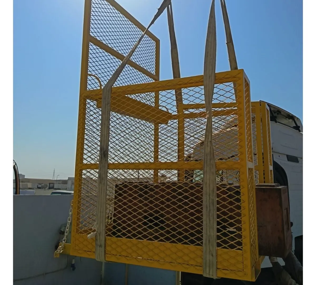 Forklift Man Working Platform custom built for demanding site applications