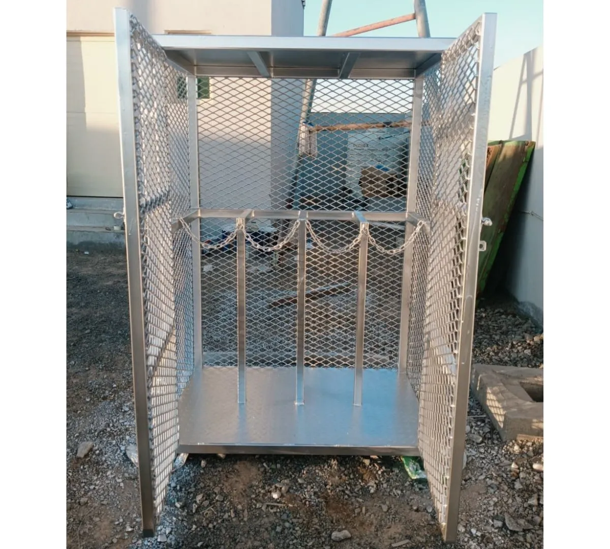 Gas Cylinder Cage engineered for heavy-duty construction environments