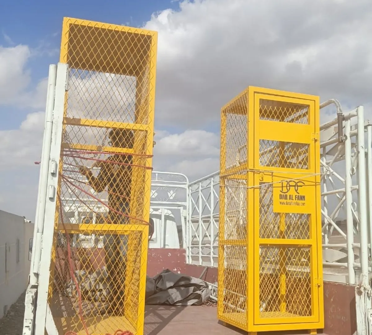 Gas Cylinder Cage custom built for demanding site applications