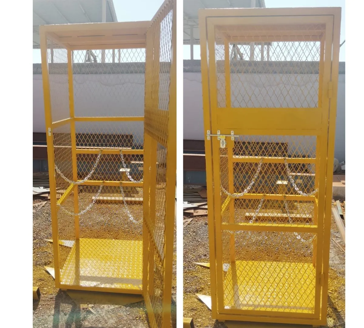 Gas Cylinder Cage prepared for warehouse and logistics operations