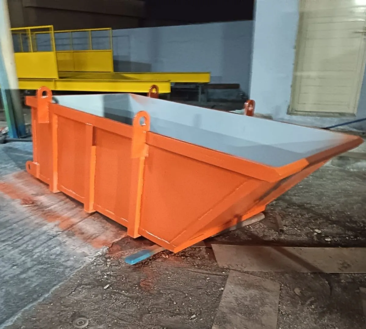 Material Skip Bucket developed for efficient crane lifting activities