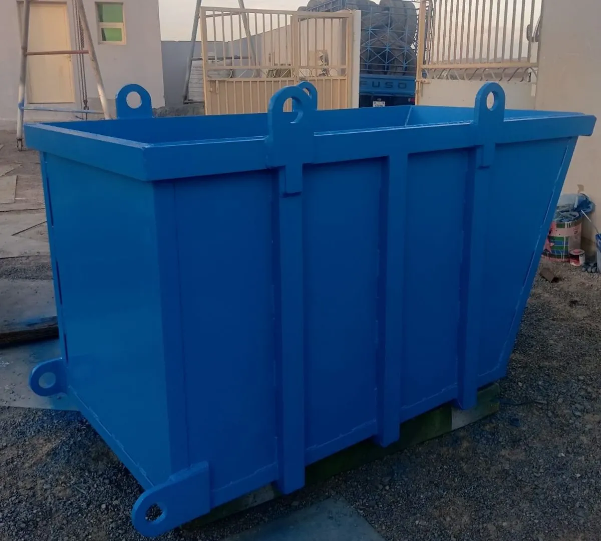 Material Skip Bucket designed for safe lifting and transportation of materials
