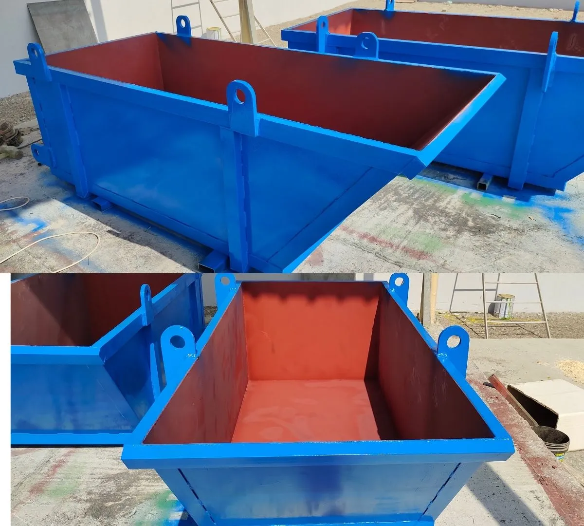 Material Skip Bucket fabricated for a construction project in UAE