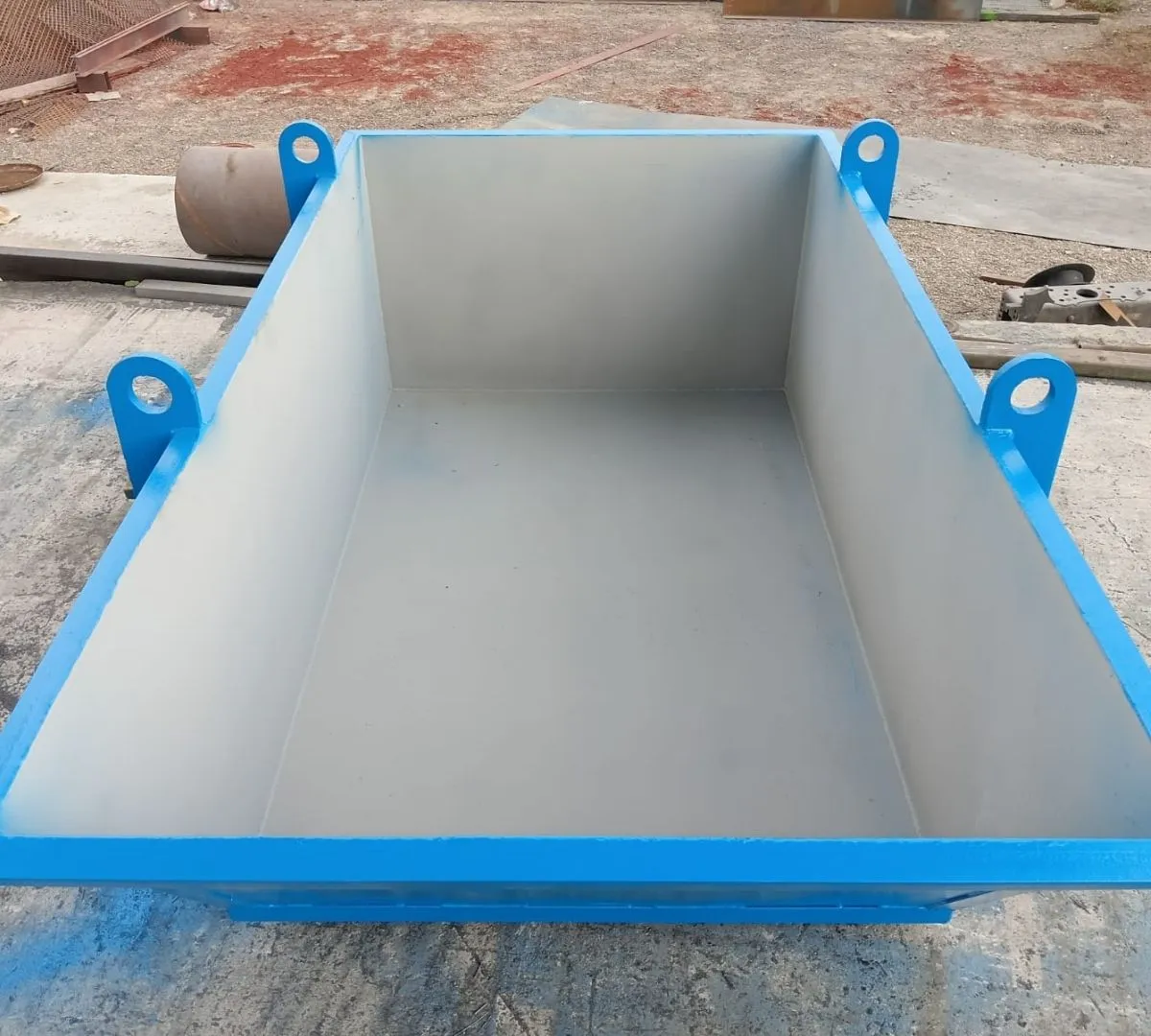 Material Skip Bucket fabricated for a construction project in UAE
