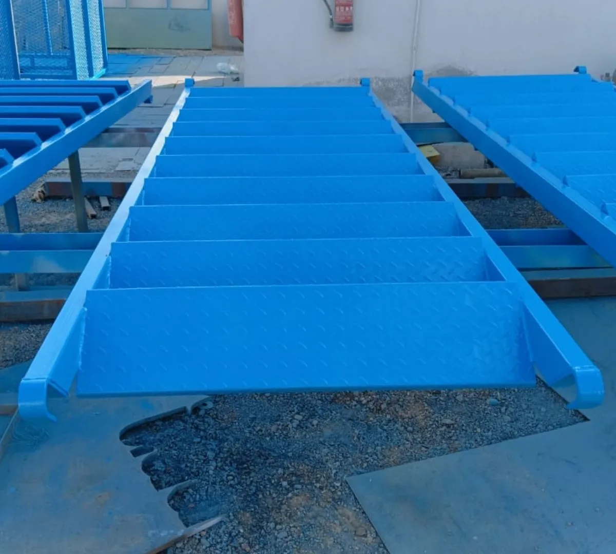 Scaffolding Stairs prepared for warehouse and logistics operations