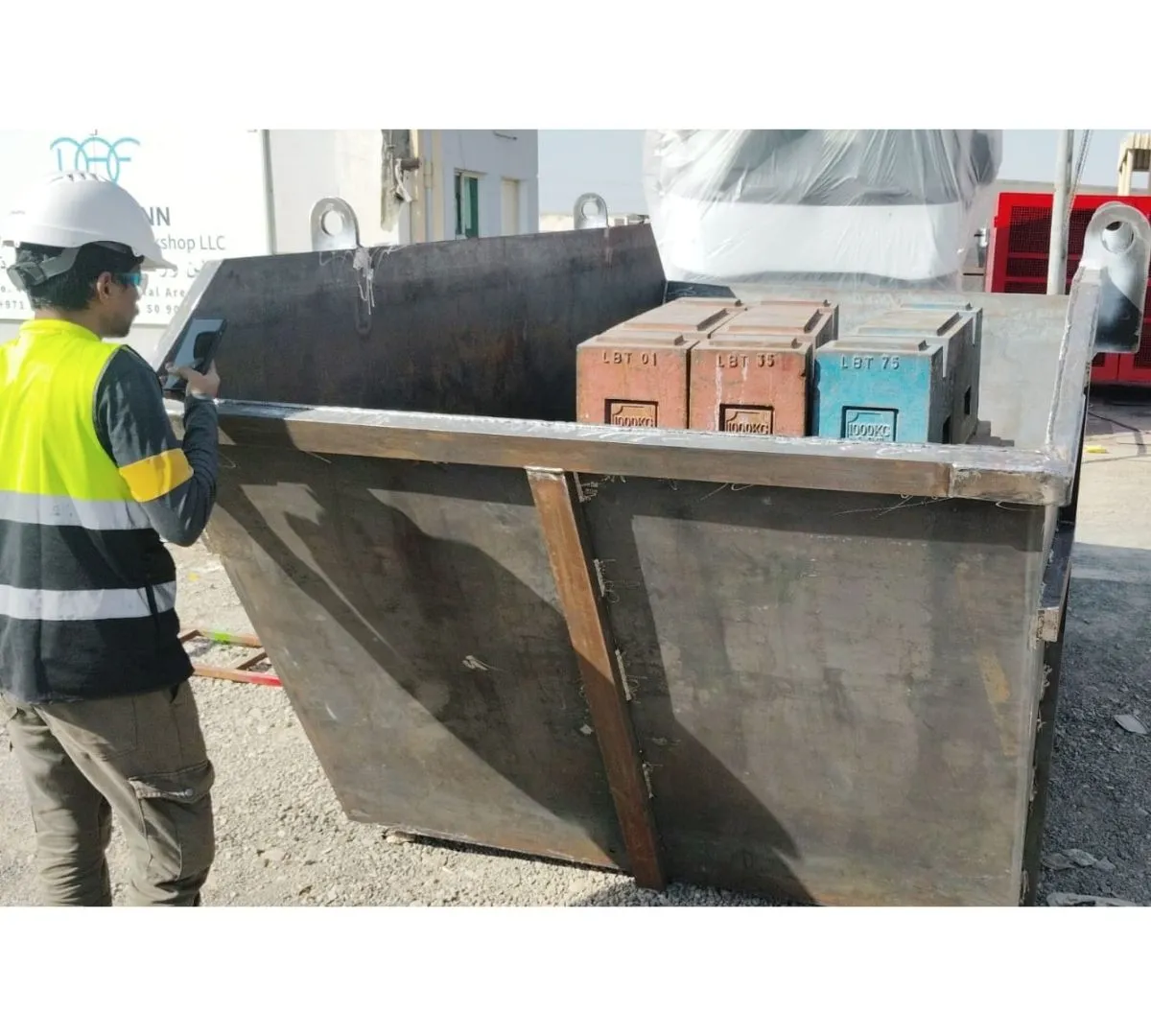 Skip installed for industrial safety and productivity