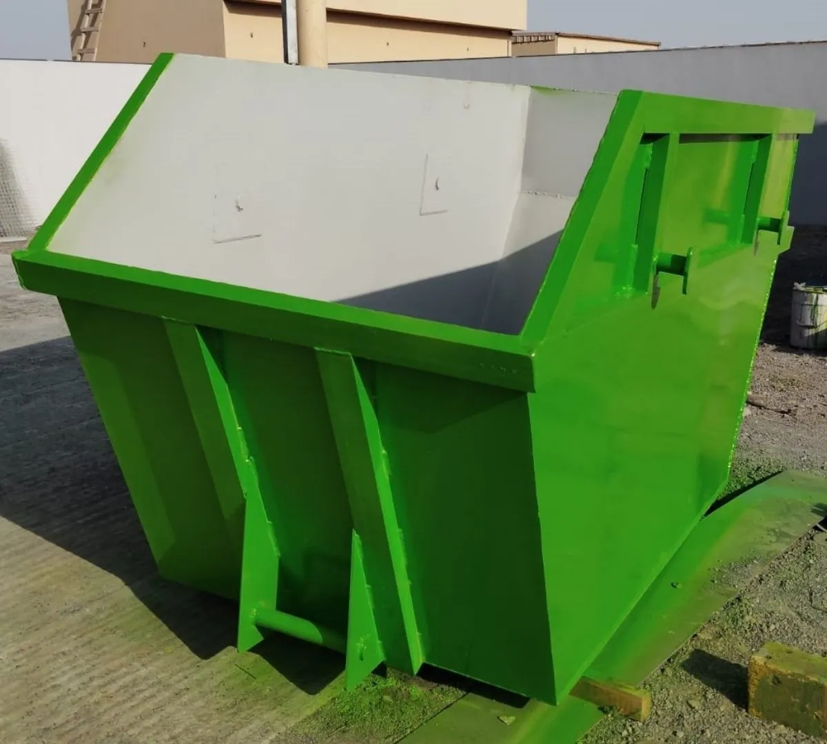 Skip manufactured for industrial material handling operations