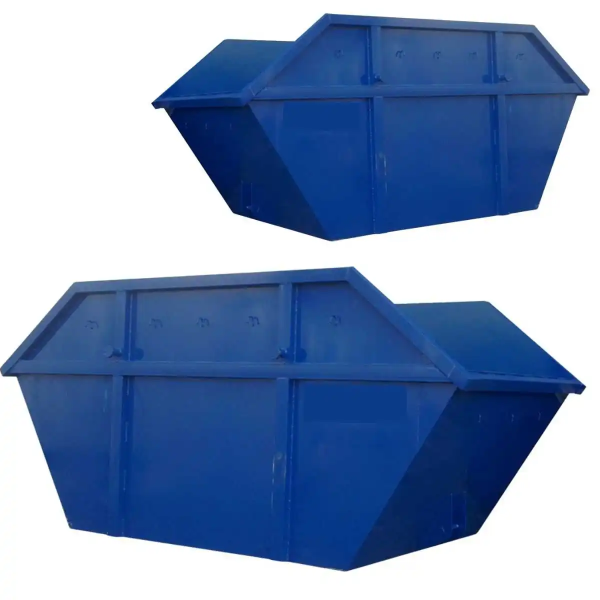 Top-opened construction site steel cage in Fujairah, UAE for easy material loading and waste containment. Durable structure ideal for heavy site use and frequent lifting.